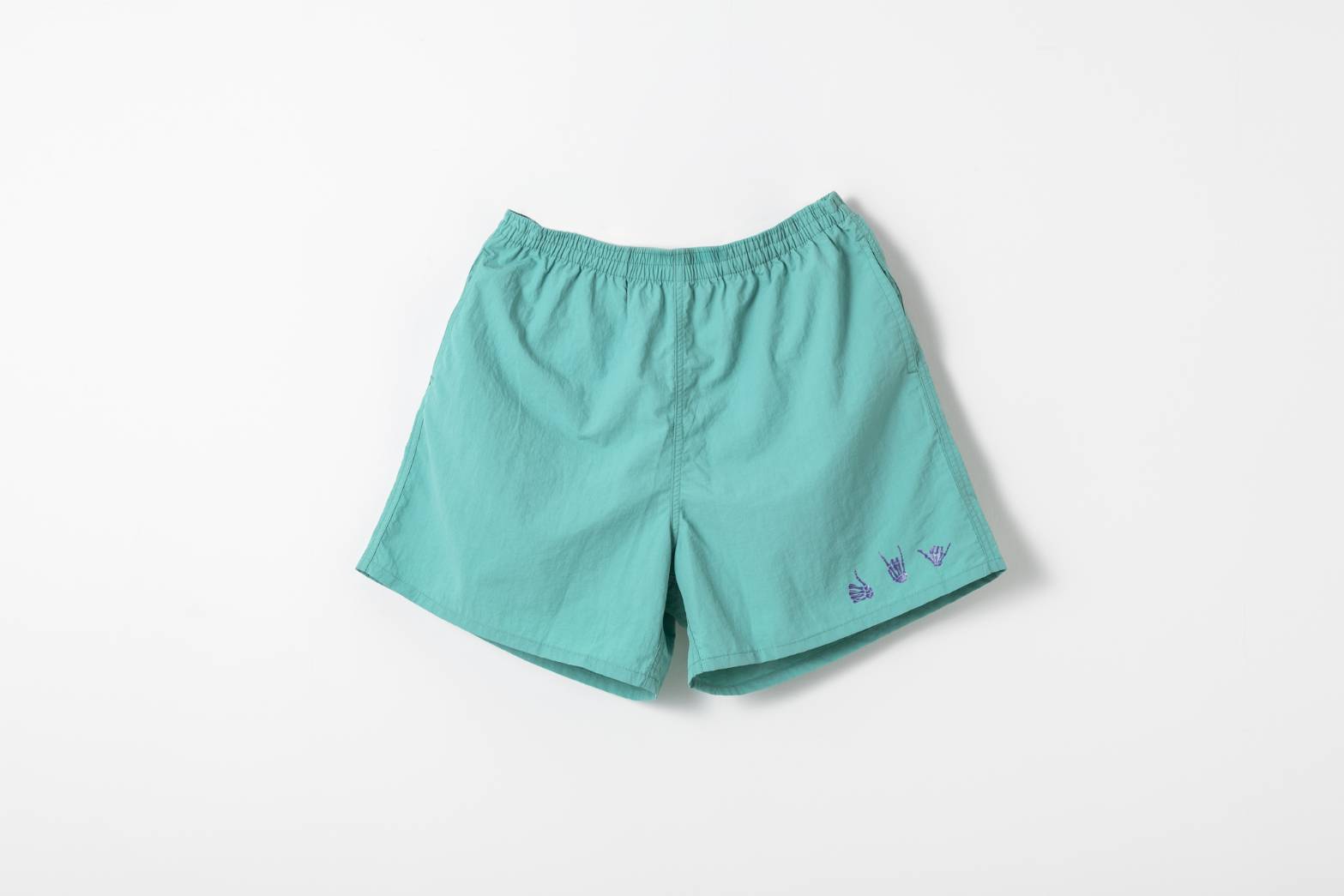 ショートパンツ-グリーン-