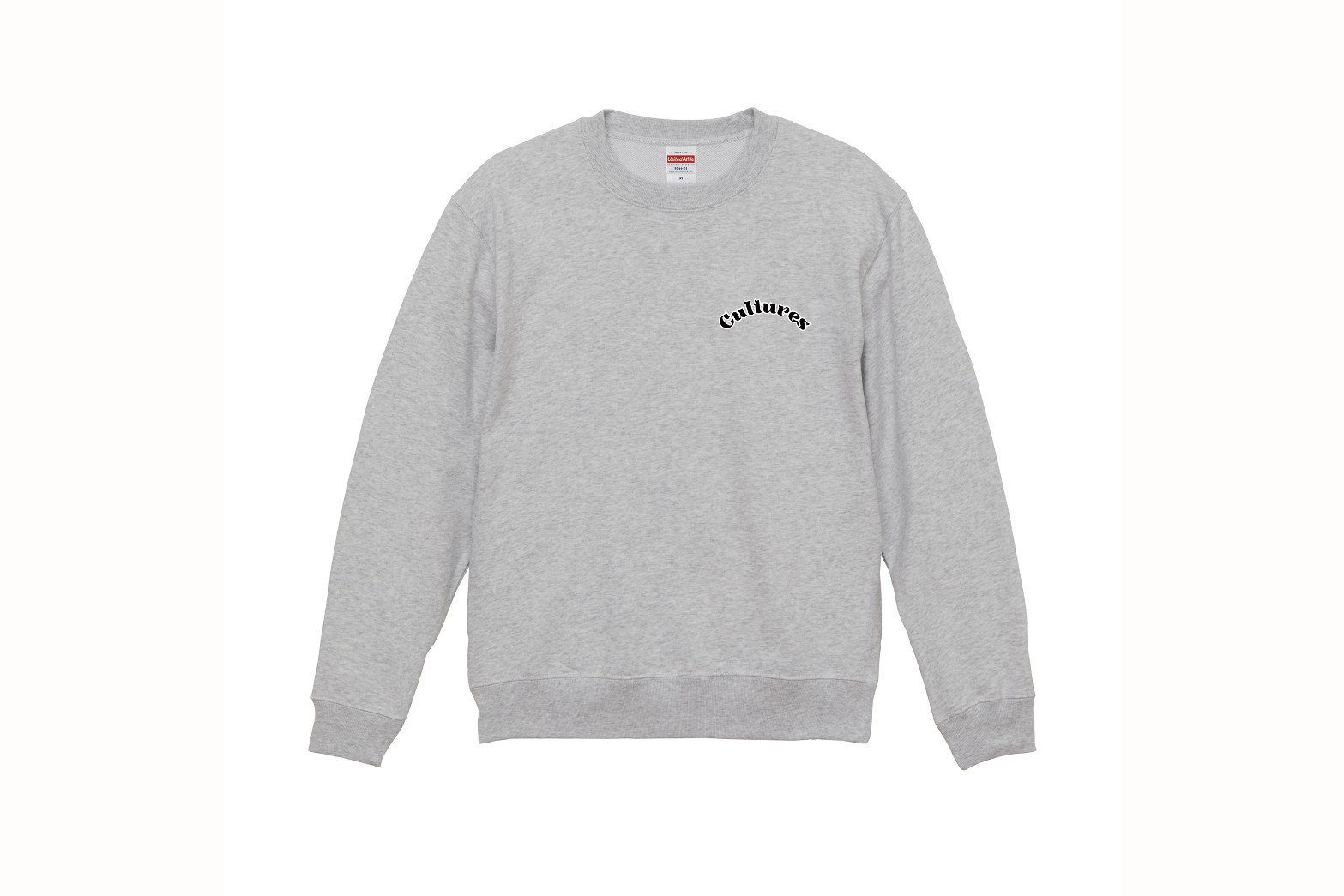 スウェットクルーネック-アッシュ-